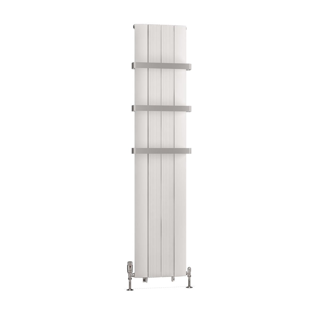 Trent 1800 x 375 Aluminium Radiator Matt White