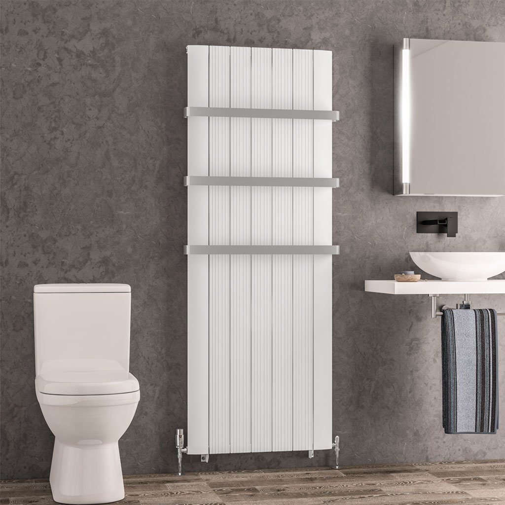 Trent 1800 x 660 Aluminium Radiator Matt White