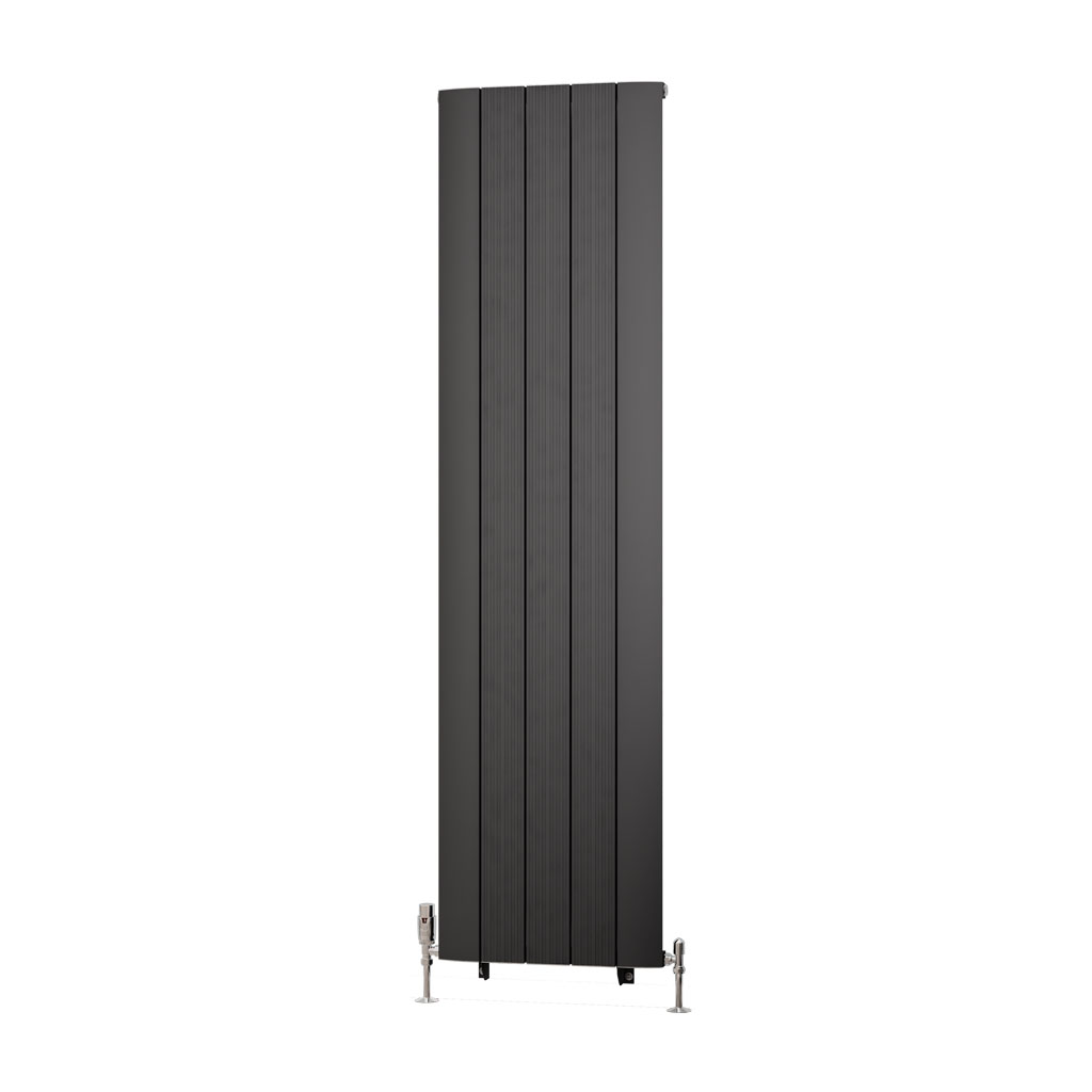 Trent 1800 x 470 Aluminium Radiator Matt Anthracite