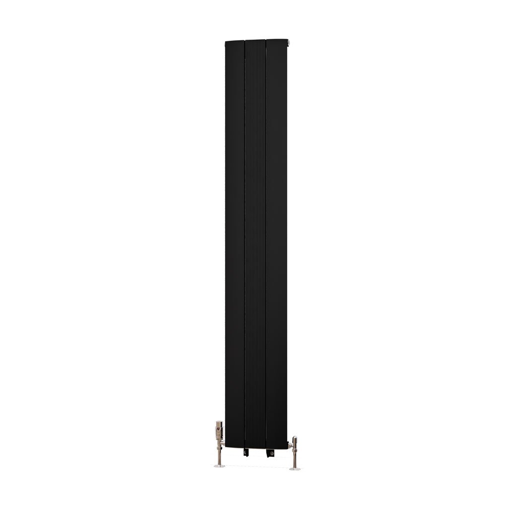 Trent 1800 x 280 Aluminium Radiator Matt Black