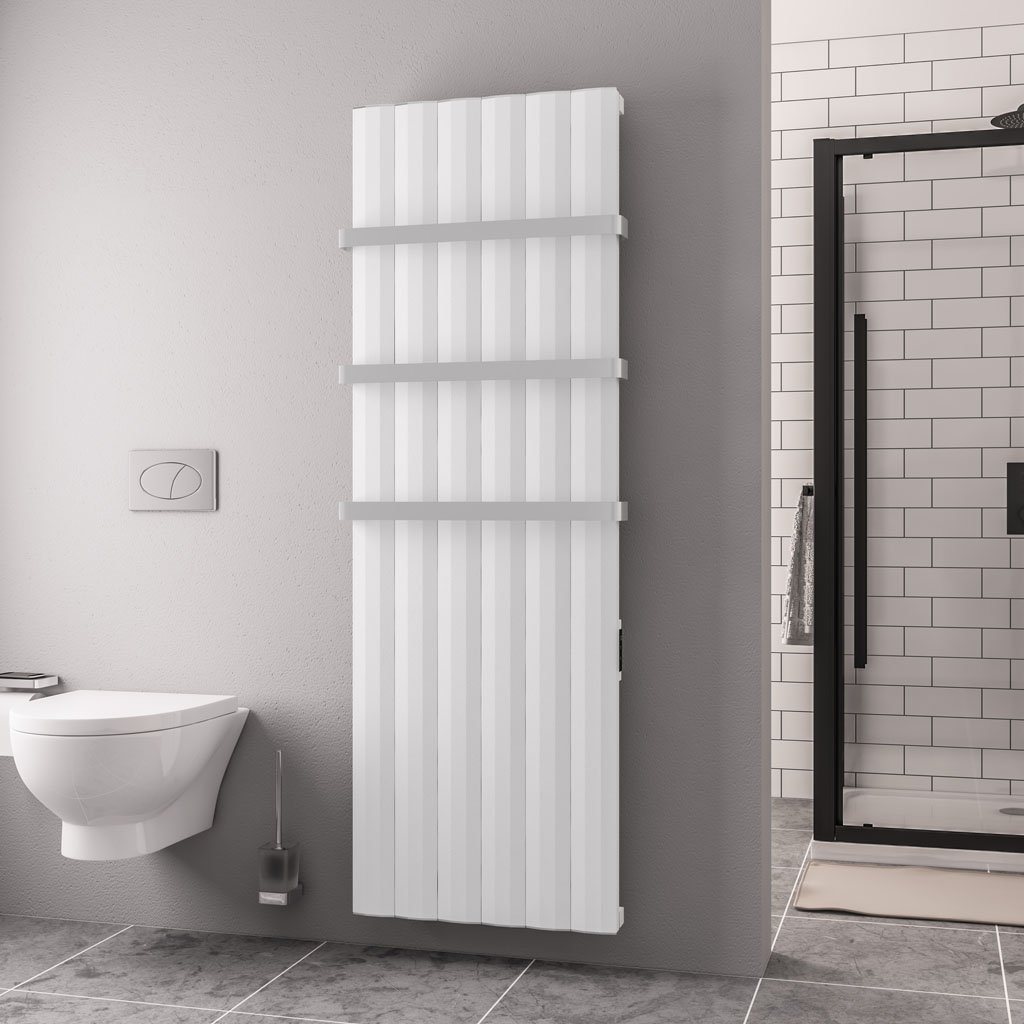 Derwent 1800 x 604 Dry Element Aluminium Radiator Matt White