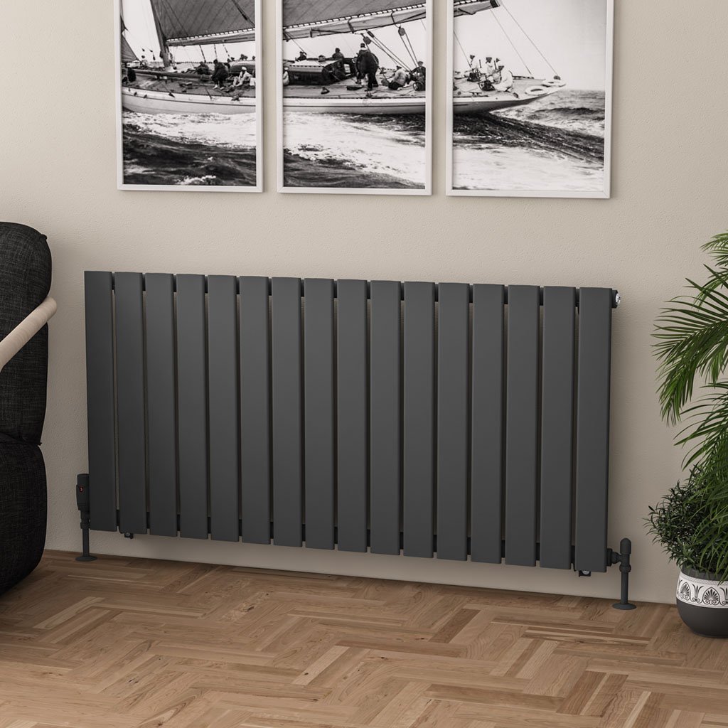 Warrington 600 x 1212 Radiator Type10 Matt Anthracite