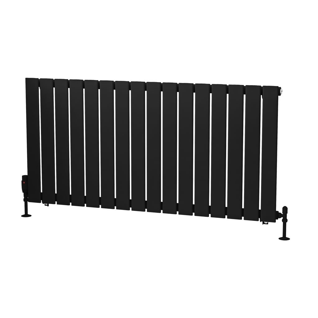 Warrington 600 x 1212 Radiator Type10 Matt Black