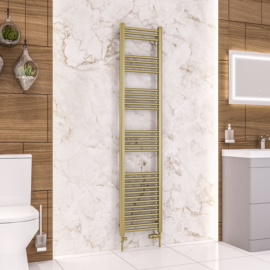 Wendover Straight Multirail 1800 x 400 Brushed Brass