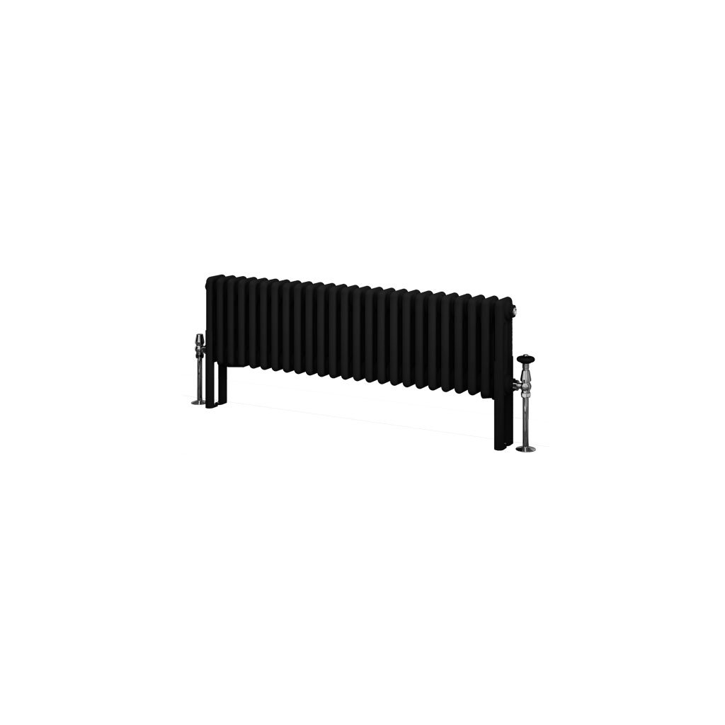 Imperia 3 Column Radiator 300 x 1145mm Matt Black