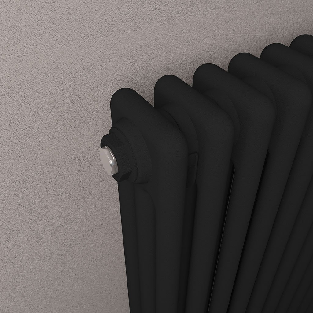 Imperia 3 Column Radiator 300 x 1145mm Matt Black