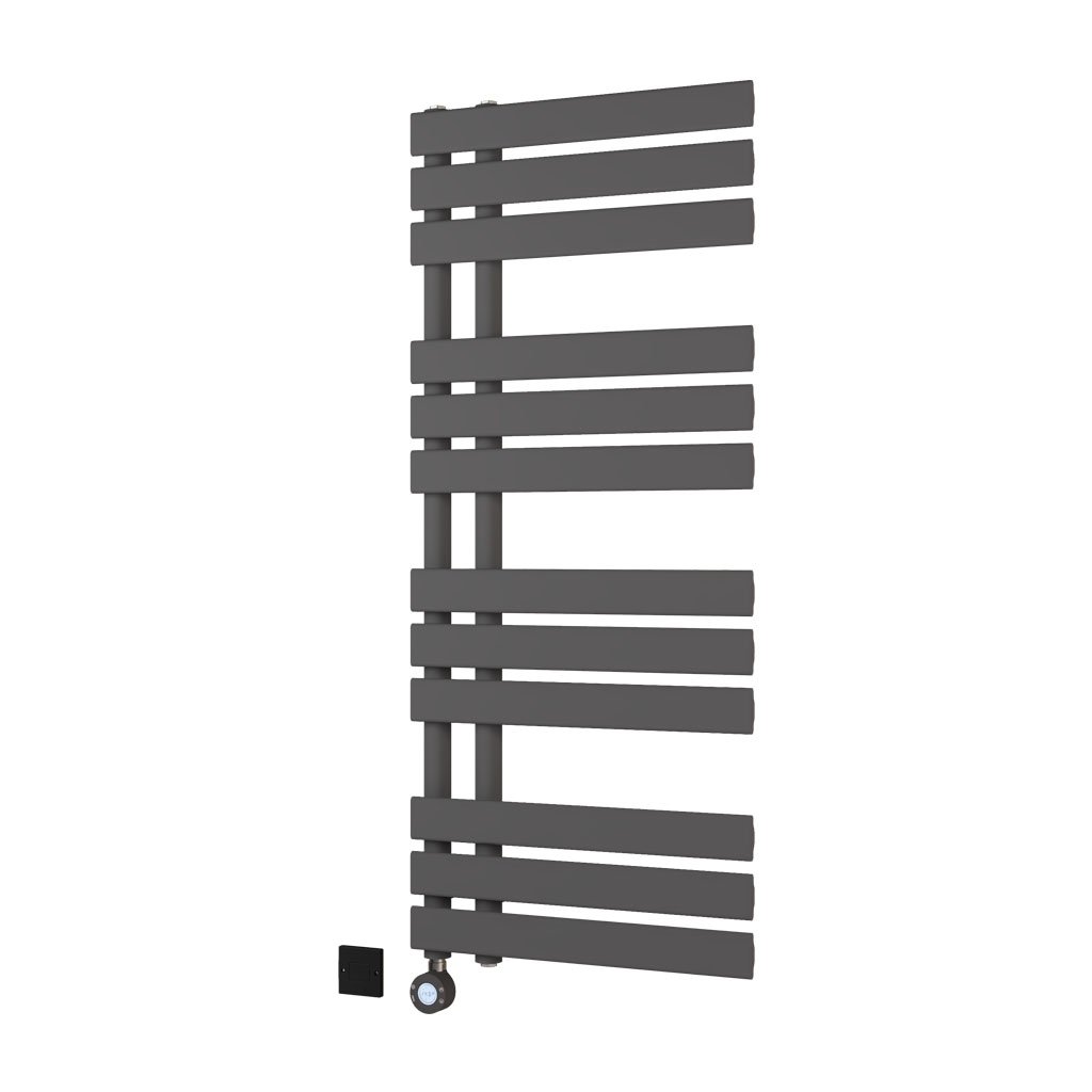 Brockworth All Electric Towel Rail 1200 x 500mm Matt Anthracite