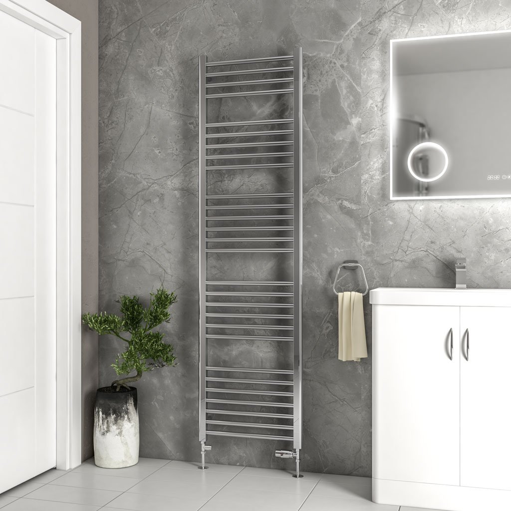 Wendover Straight Stainless Steel Multirail 1800 x 500 Mirror Polished