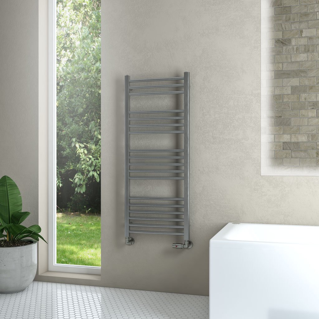 Wendover Straight Stainless Steel Multirail 1200 x 500 Brushed