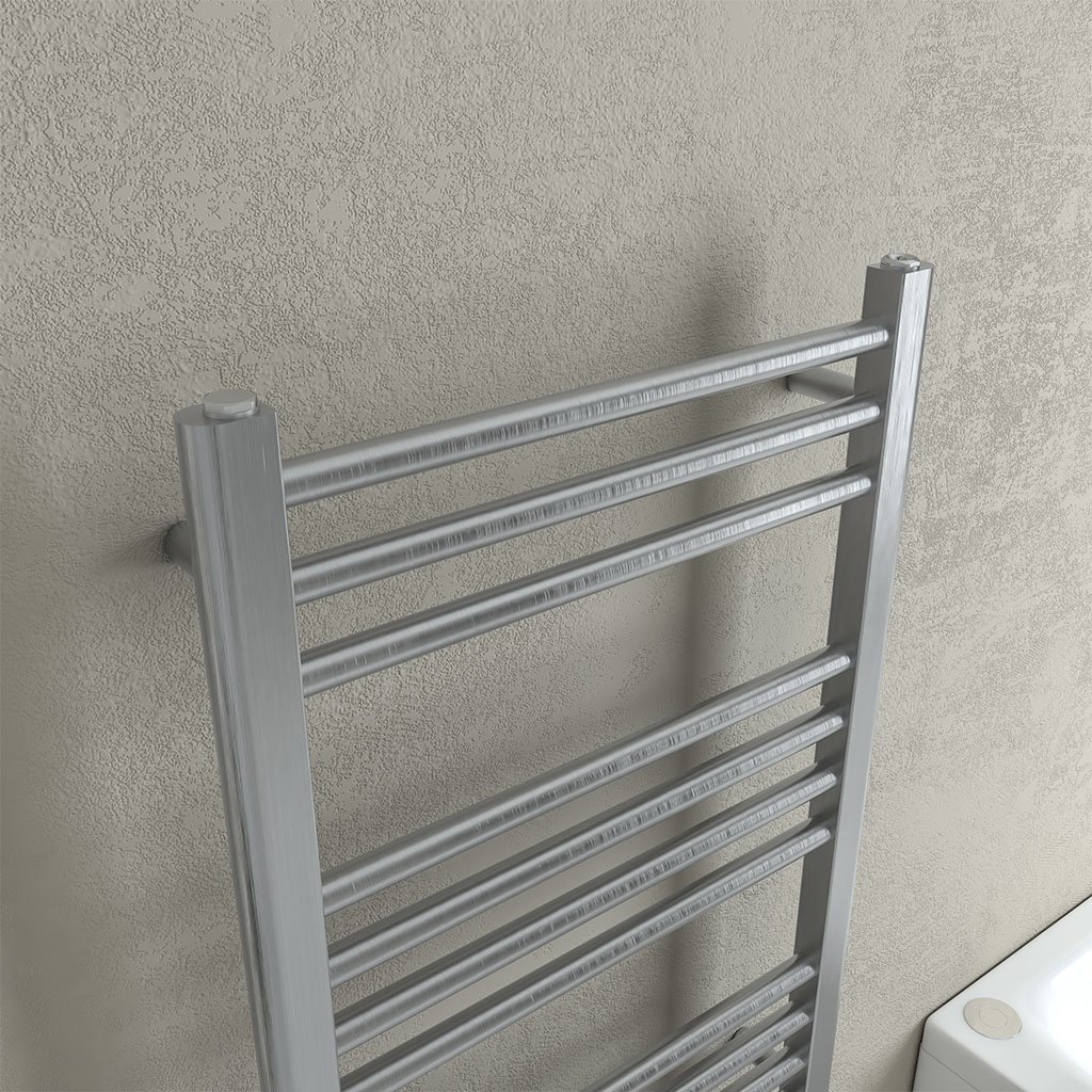 Wendover Straight Stainless Steel Multirail 1200 x 500 Brushed