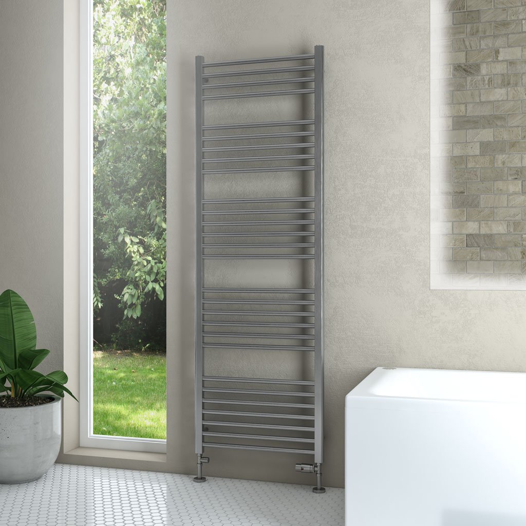 Wendover Straight Stainless Steel Multirail 1800 x 600 Brushed