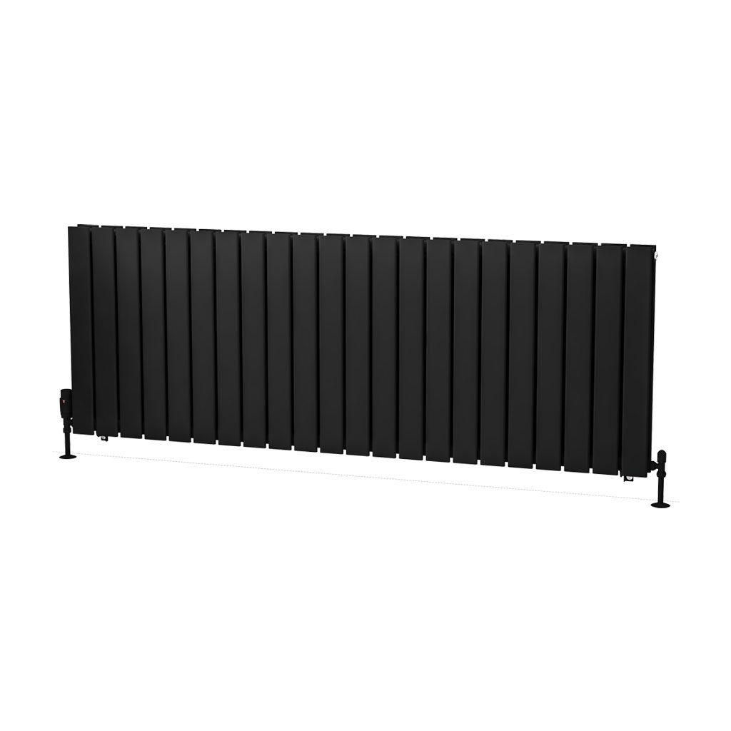 Warrington 600 x 1672 Radiator Type20 Matt Black