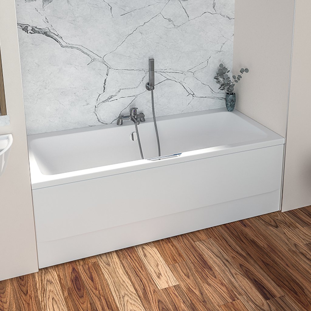 Portland Double Ended (DE) 1800 x 800 x 440mm 5mm Bath - White