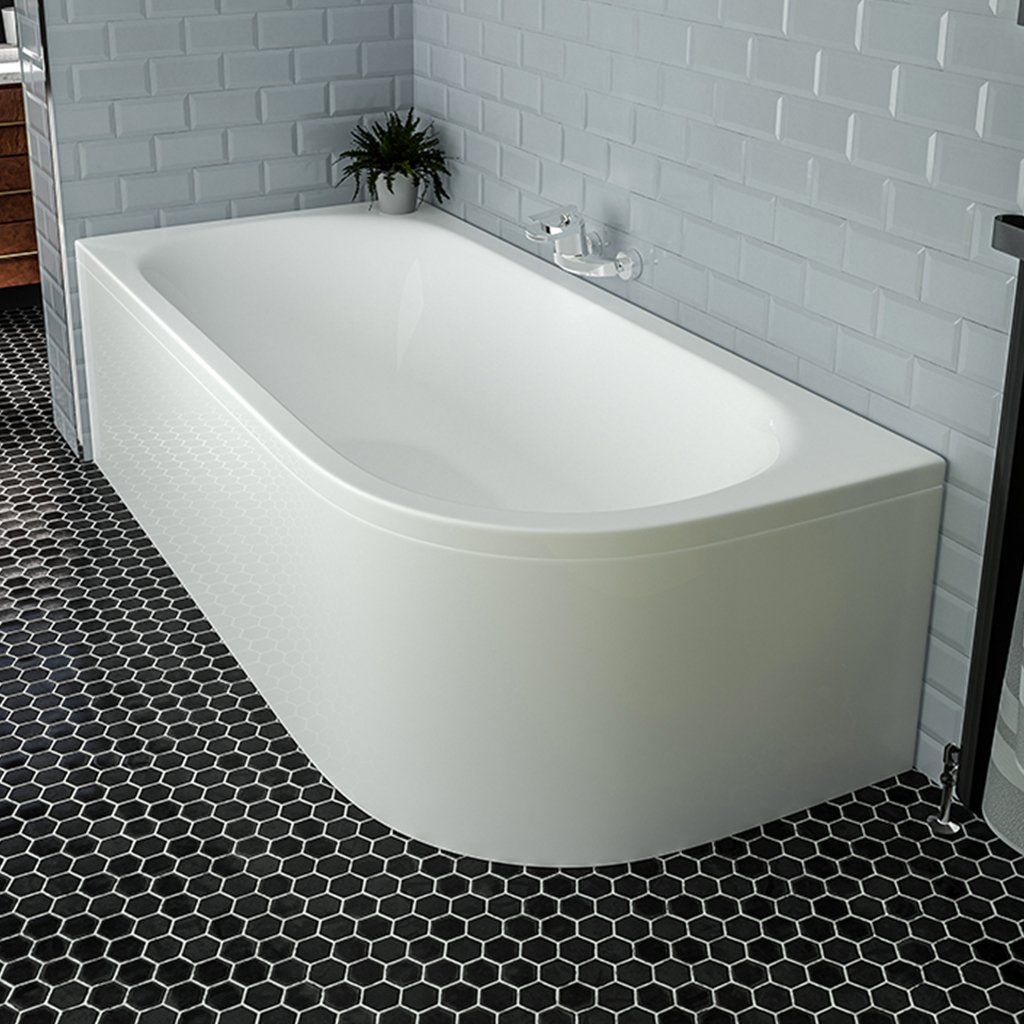 Biscay Double Ended (DE) 1700 x 800 x 440mm 5mm Left hand (LH) Bath - White