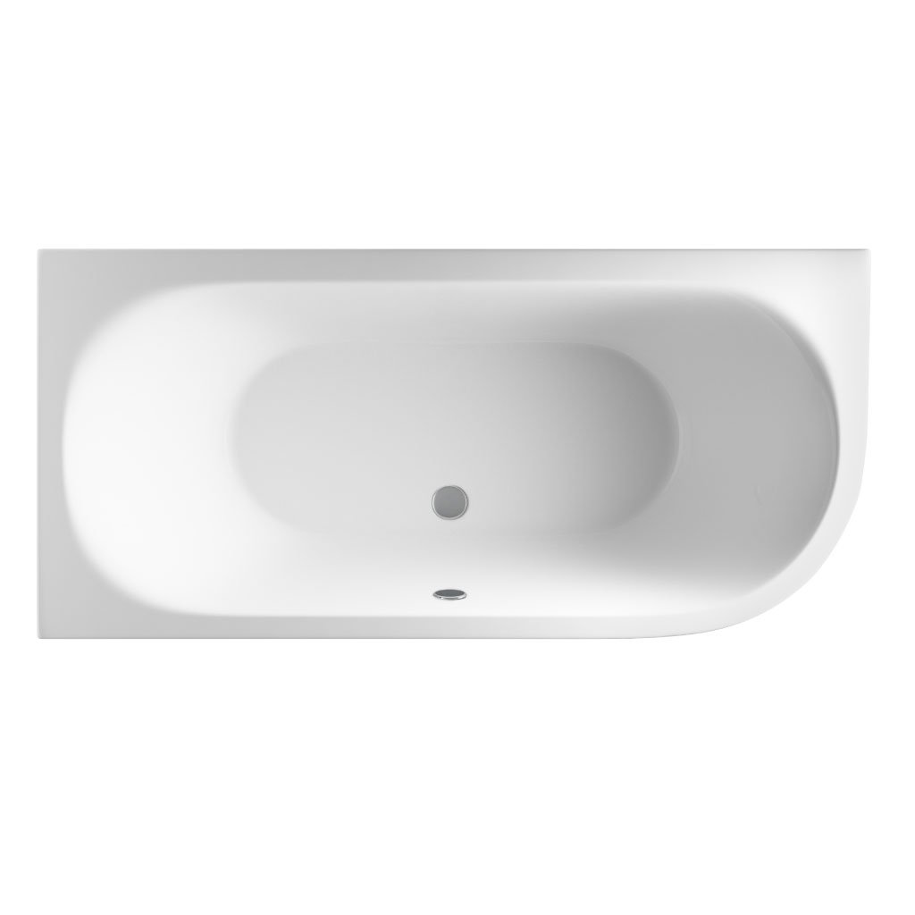 Biscay Double Ended (DE) 1700 x 800 x 440mm 5mm Left hand (LH) Bath - White