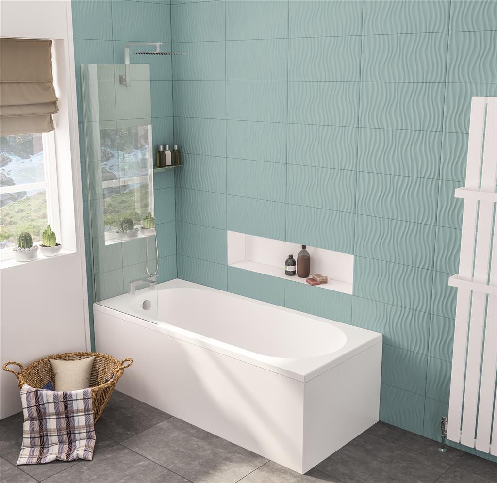 Biscay Single Ended (SE) 1800 x 800 x 440mm 5mm Bath - White