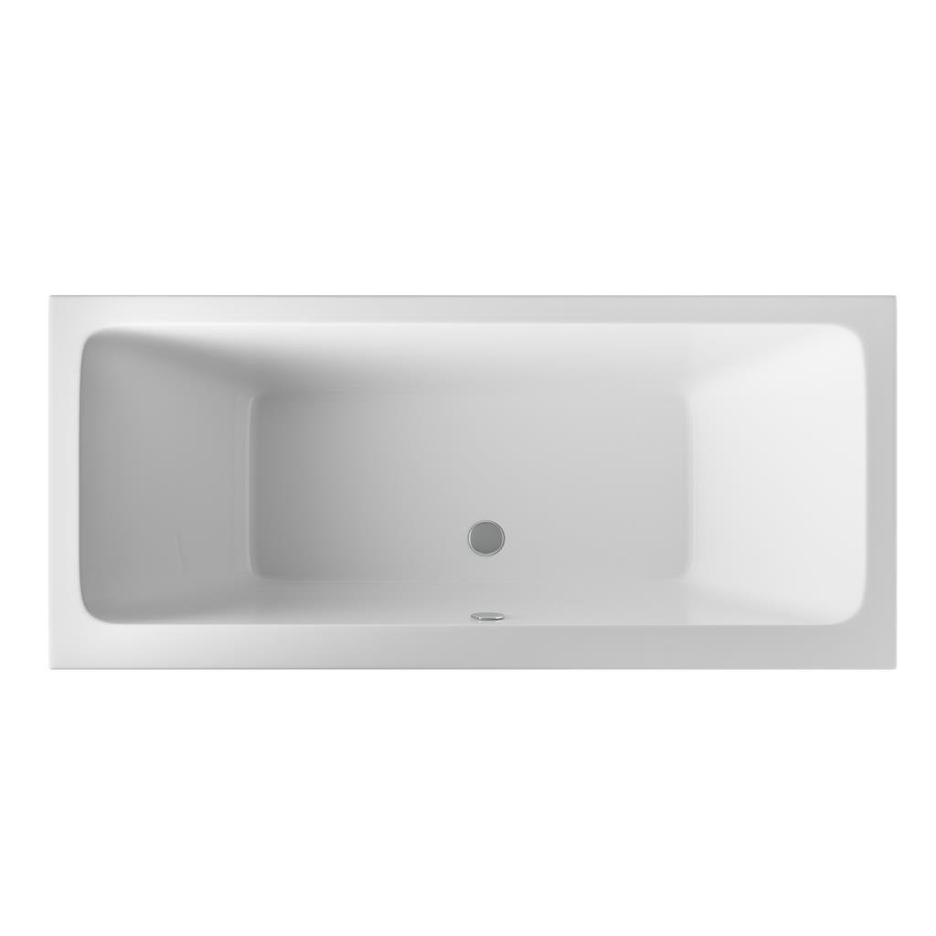 Portland Double Ended (DE) 1800 x 800 x 440mm Beauforte Bath - White