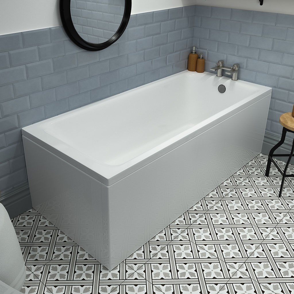 Rockall Single Ended (SE) 1700 x 750 x 440mm Beauforte Bath - White