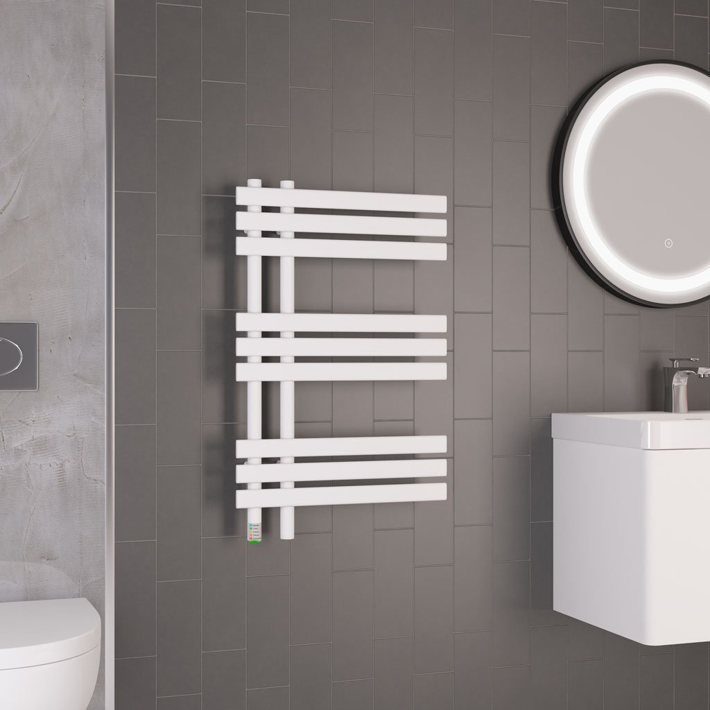 Loddon Dry Element Towel Rail 800 x 500 Matt White