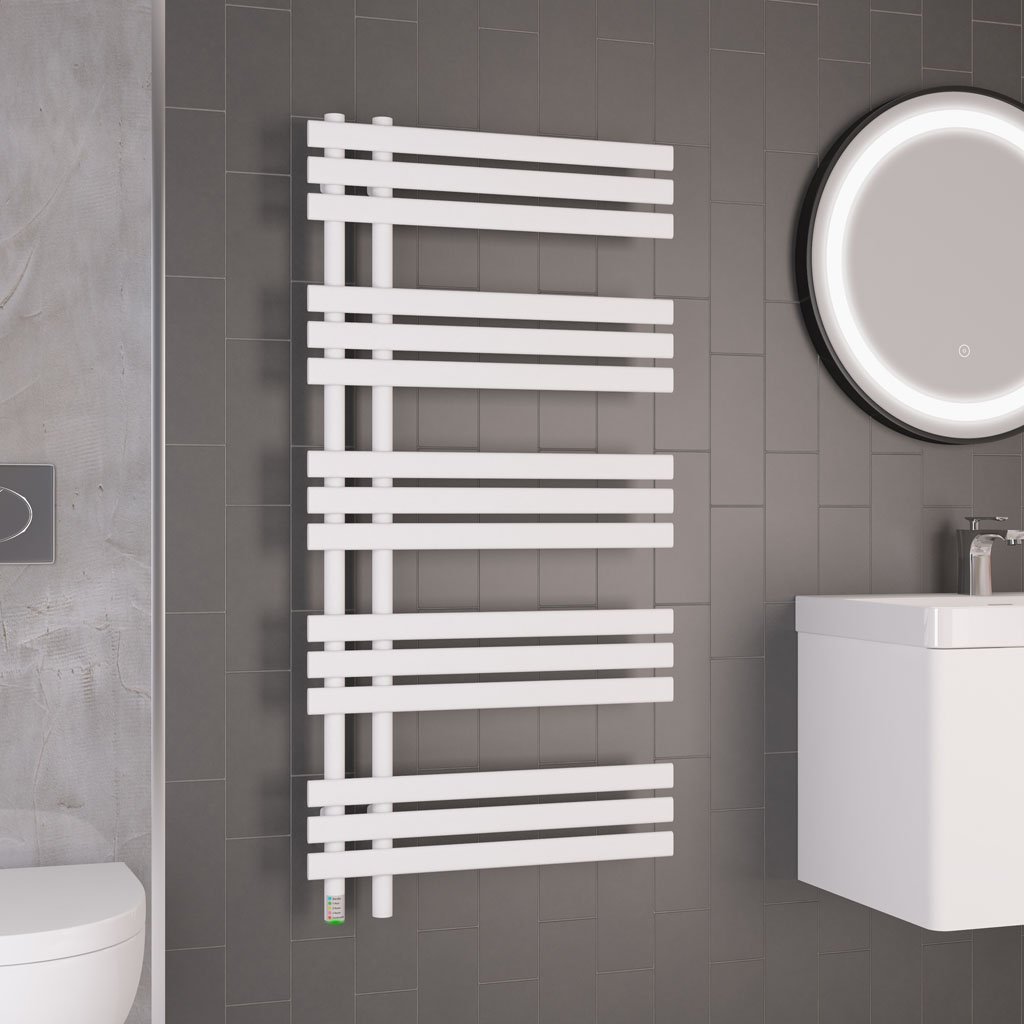 Loddon Dry Element Towel Rail 1200 x 600 Matt White