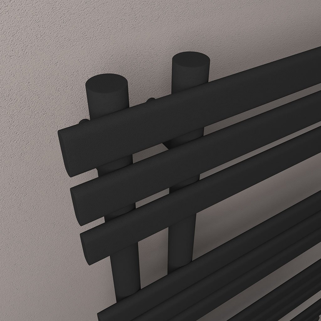 Loddon Dry Element Towel Rail 1200 x 600 Matt Black