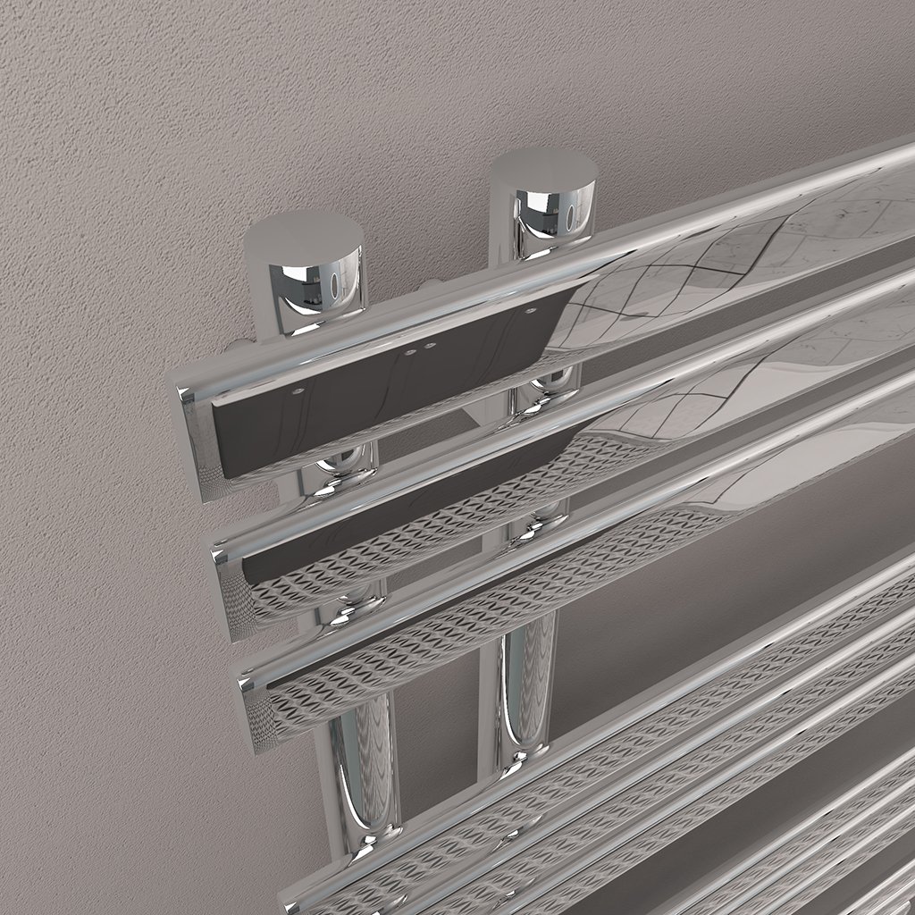 Loddon Dry Element Towel Rail 800 x 500 Chrome