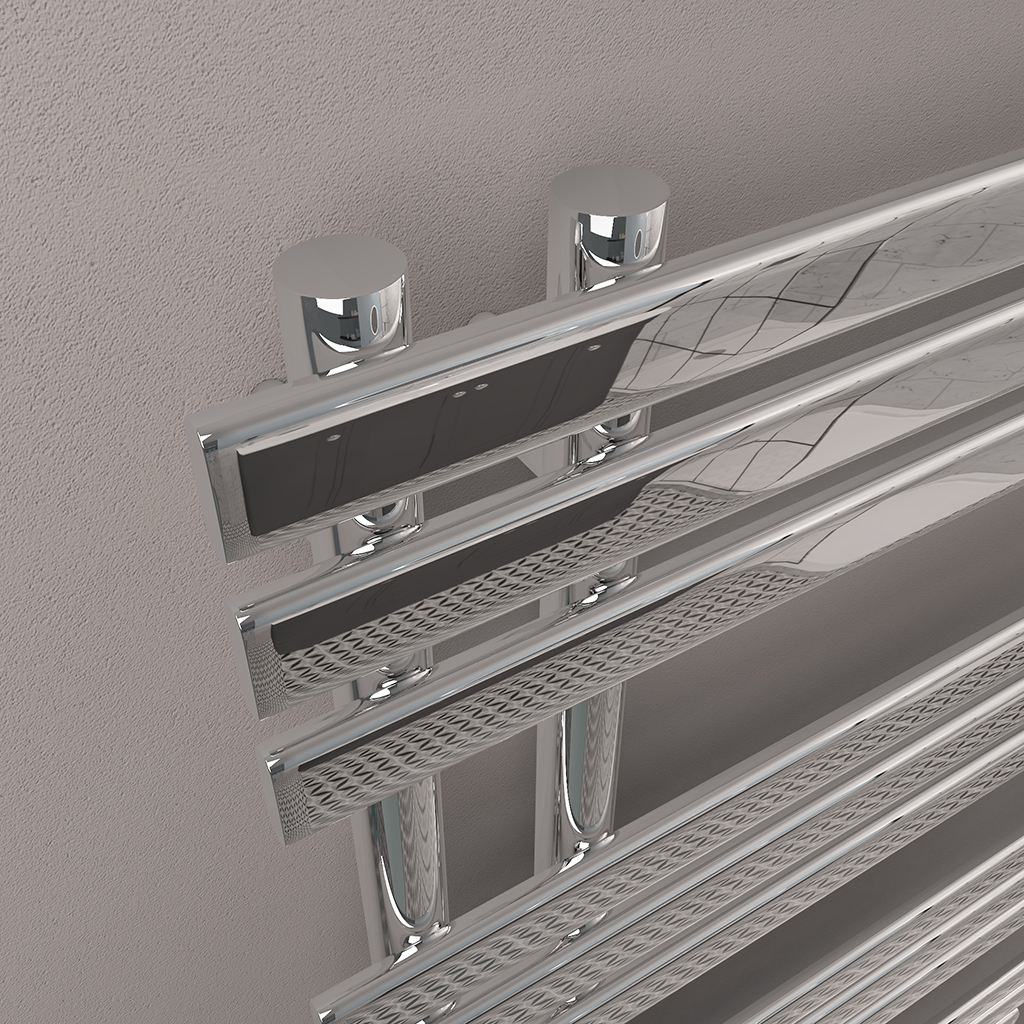 Loddon Dry Element Towel Rail 1200 x 500 Chrome