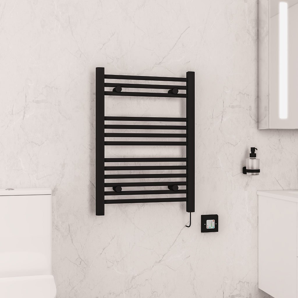 Biava Dry Element Towel Rail 700x500mm Matt Black