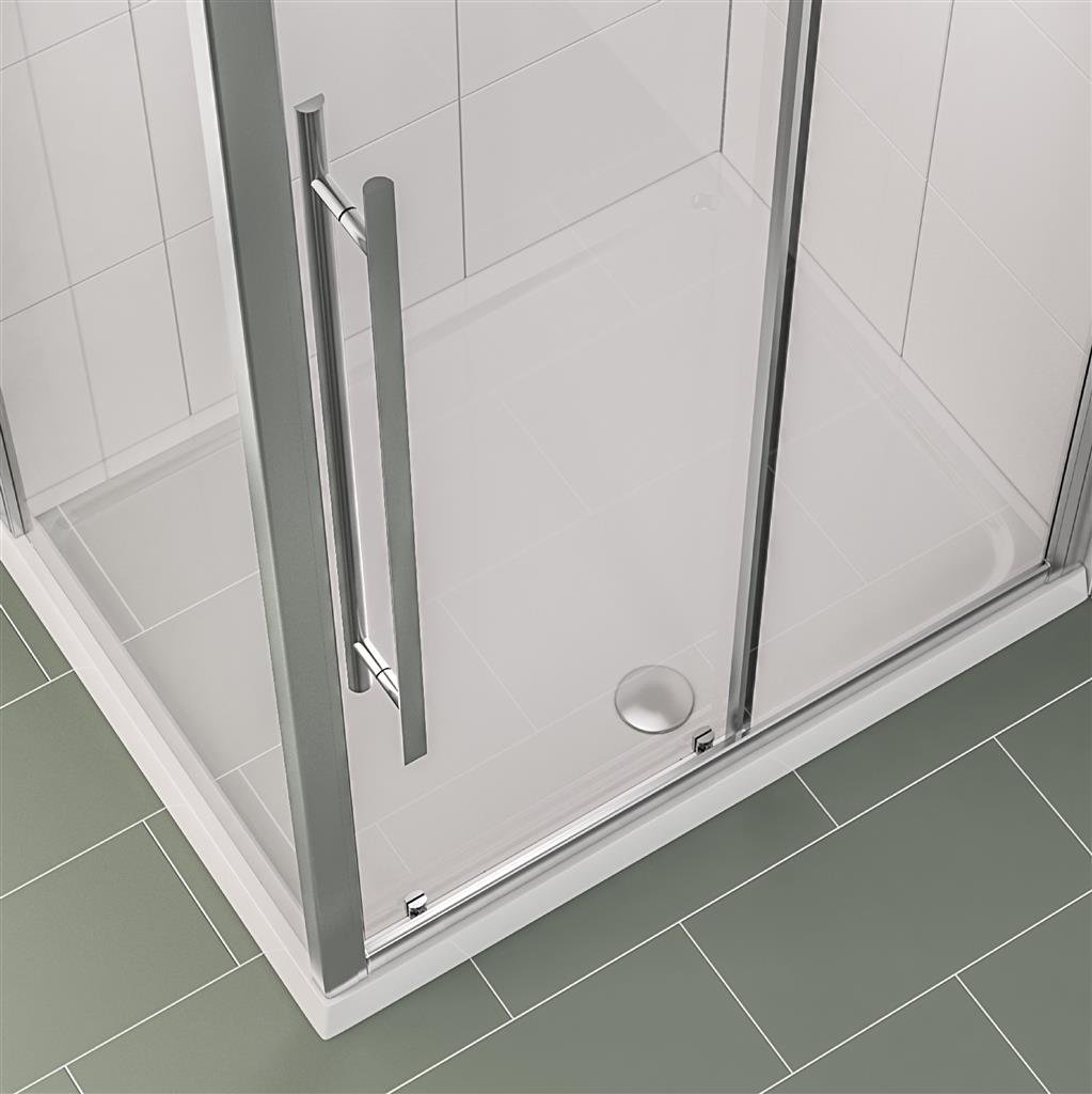 Vantage Plan C 1400mm x 760mm Rectangular Shower Tray - White