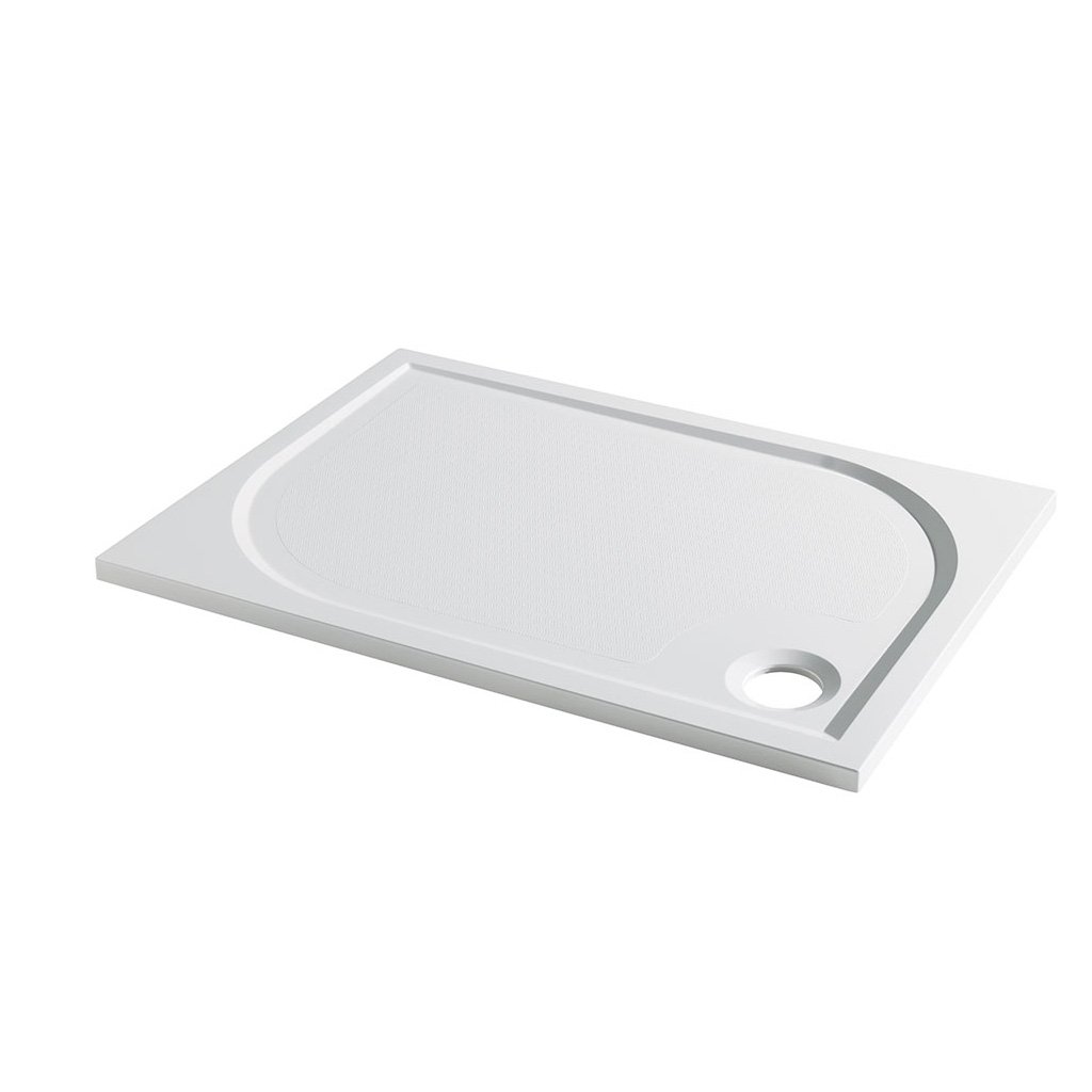 Vanguard 25 Plan E 900mm x 700mm Rectangular Shower Tray - White