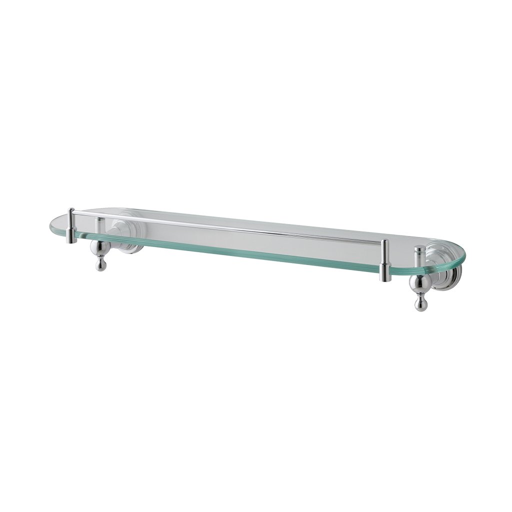 Rockingham Glass Shelf - Chrome