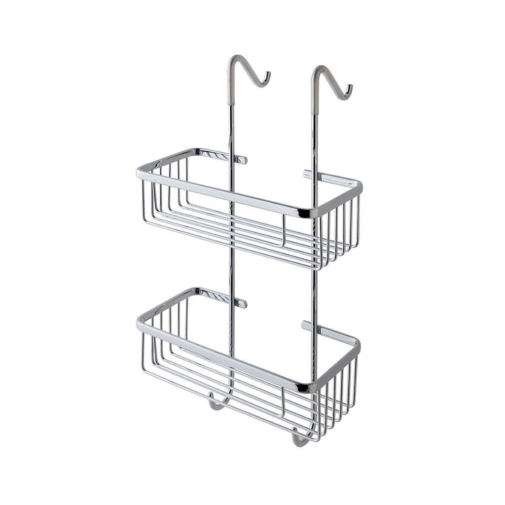 Baskets Rectangular Hanging Basket - Chrome