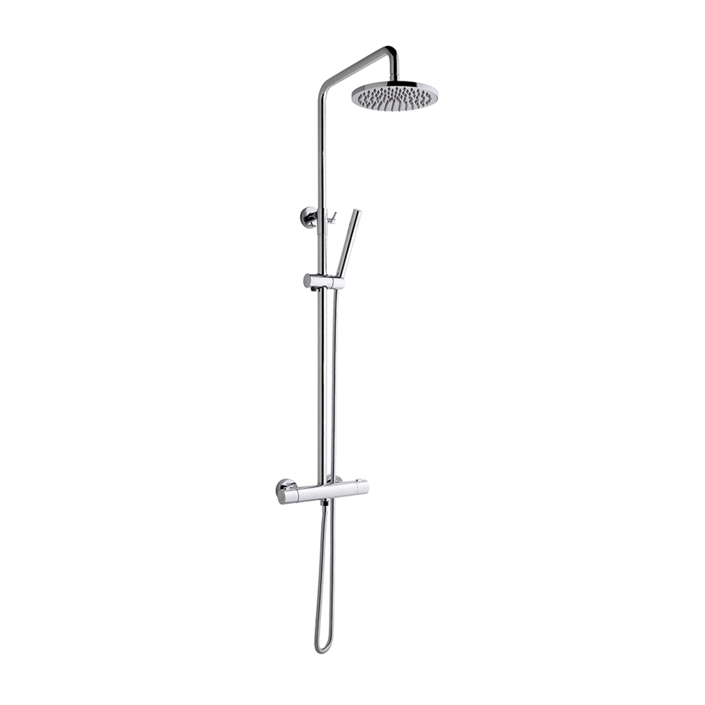 Winslade Adjustable Height (880-1160mm) Thermostatic Shower Pole - Chrome