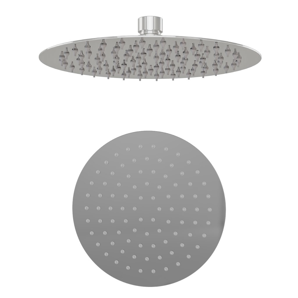 8" (200mm) Round Fixed Over Head Shower Head - Chrome