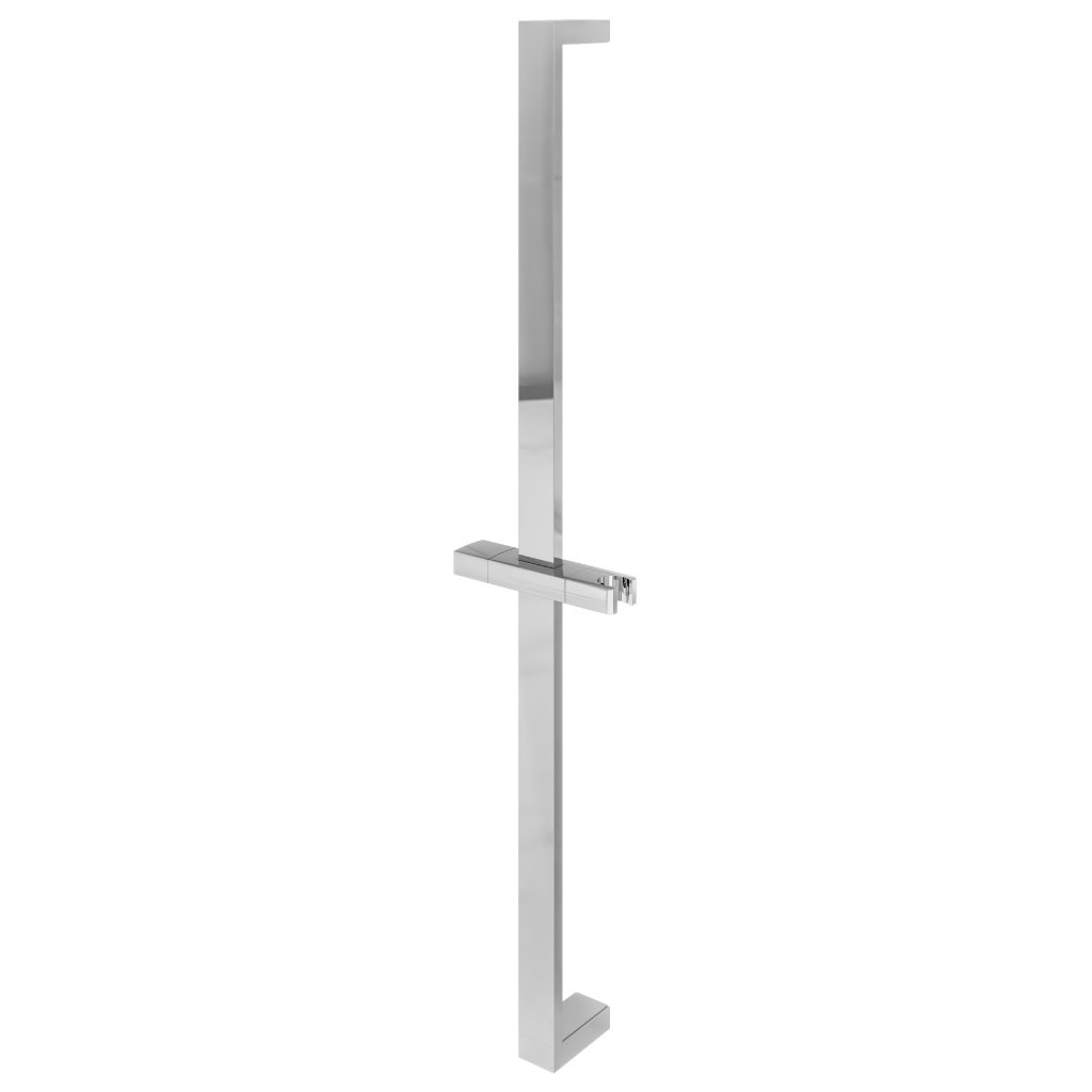 Square Slide Rail Kit  680mm Height - Chrome 