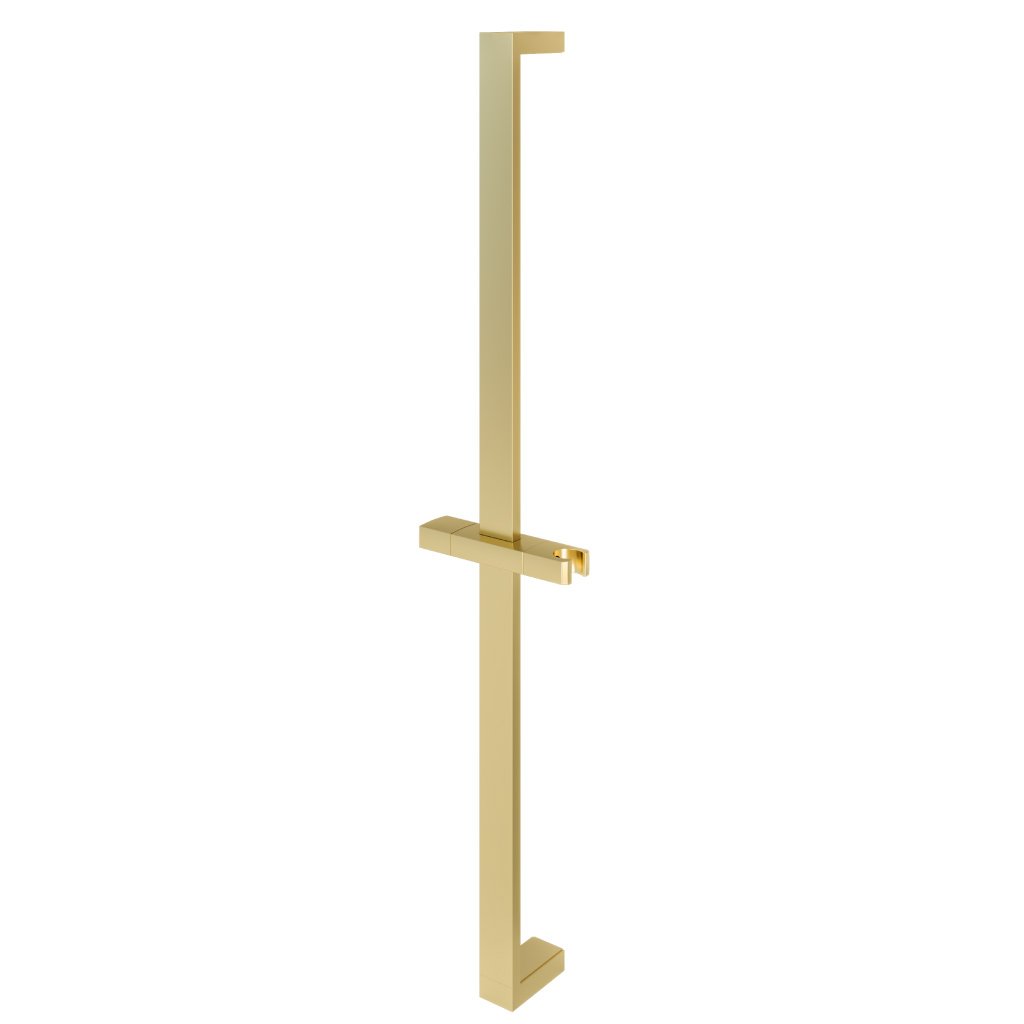 Square Slide Rail Kit  680mm Height - Brushed Brass