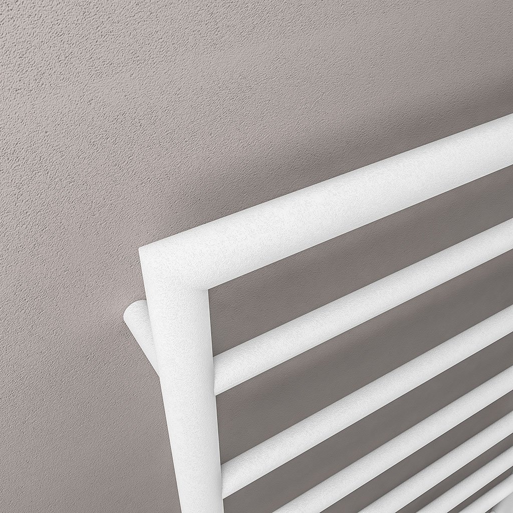 Kenilworth 800 x 600mm. Towel Rail Matt White