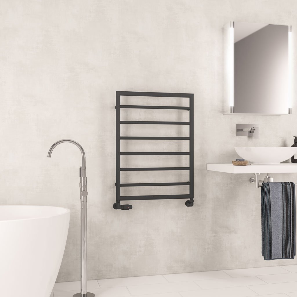 Kenilworth 800 x 600mm. Towel Rail Matt Anthracite