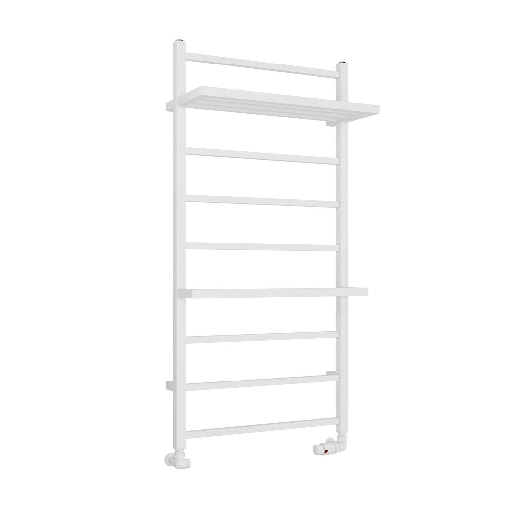 Launton Designer Towel Rail 1200x600mm Matt White