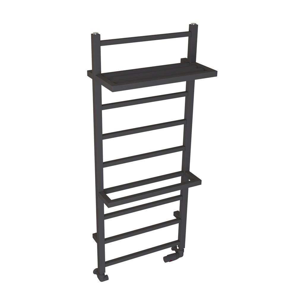 Launton Designer Towel Rail 1200x500mm Matt Anthracite