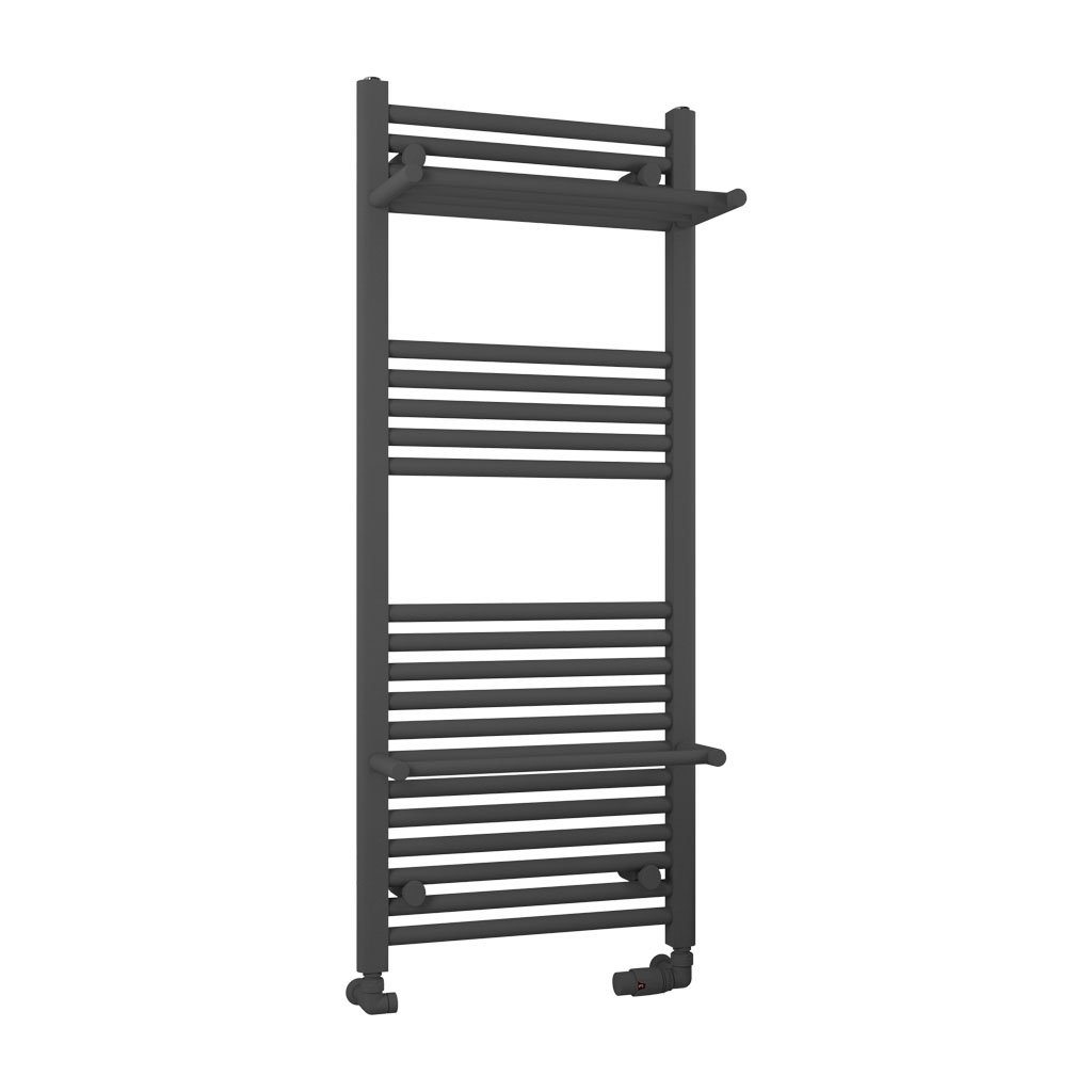 Haddenham Designer Towel Rail 1200x500mm Matt Anthracite