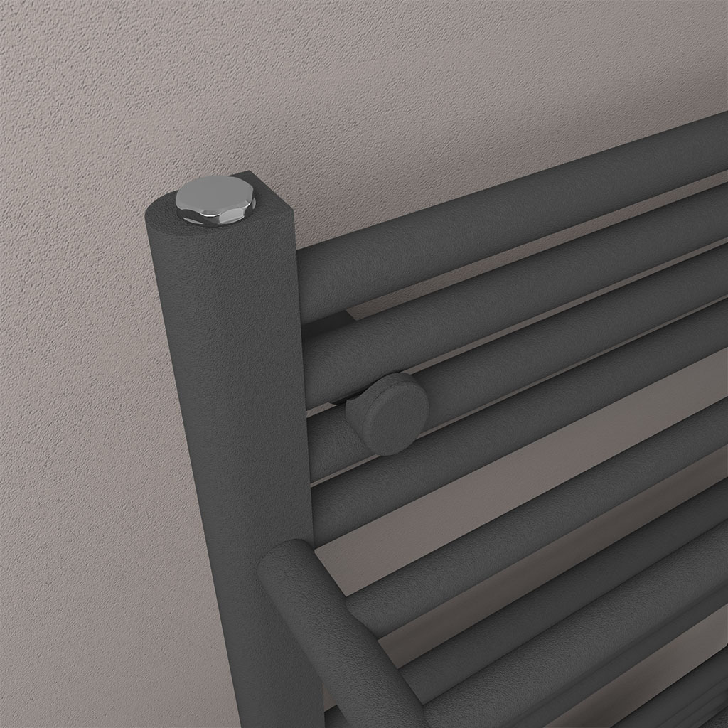 Haddenham Designer Towel Rail 1200x600mm Matt Anthracite