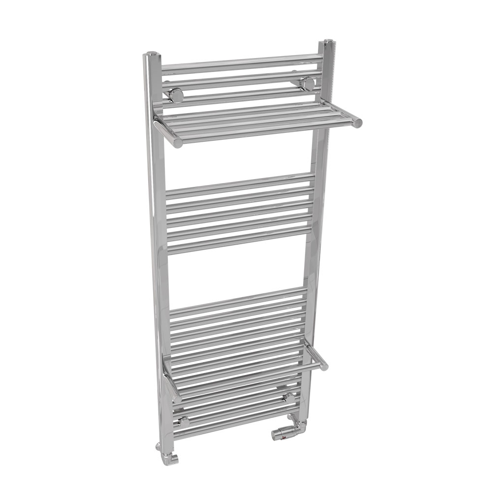 Haddenham Designer Towel Rail 1200x500mm Chrome