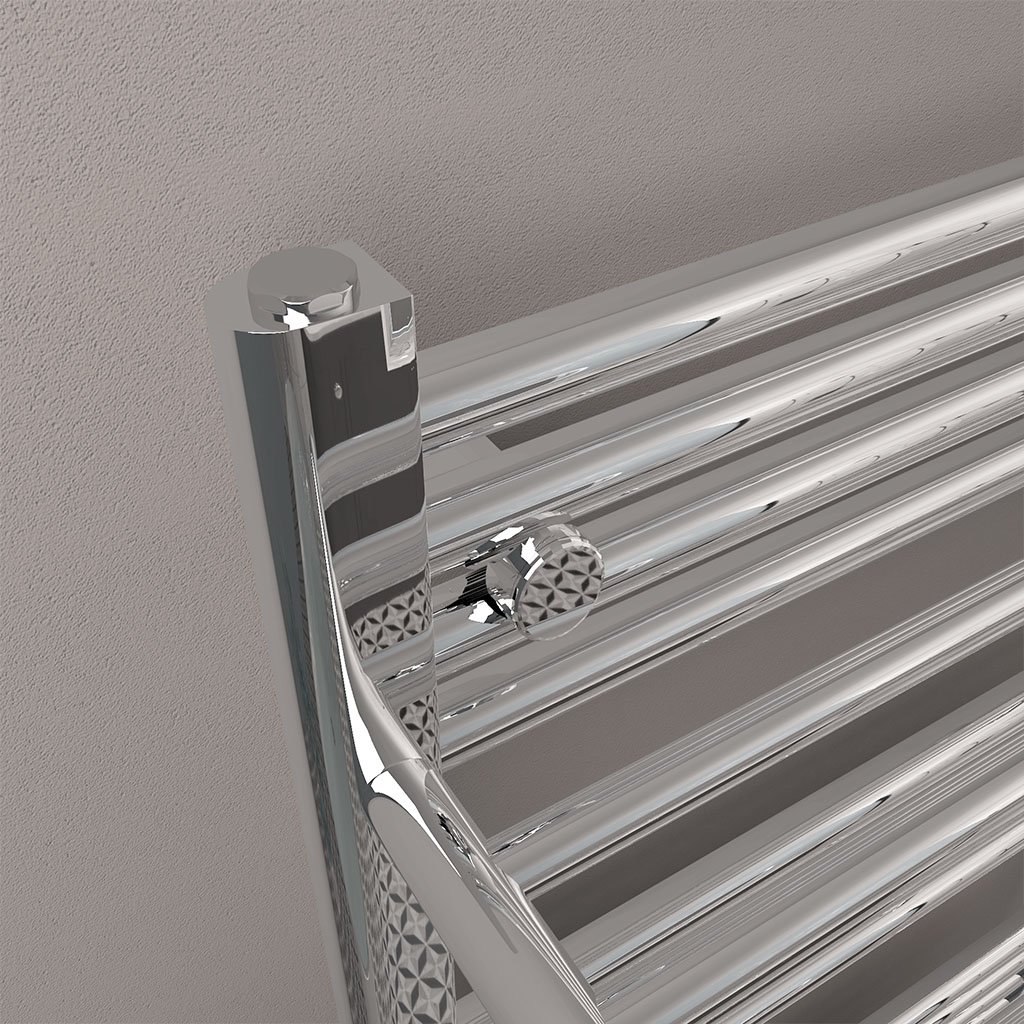 Haddenham Designer Towel Rail 1200x600mm Chrome