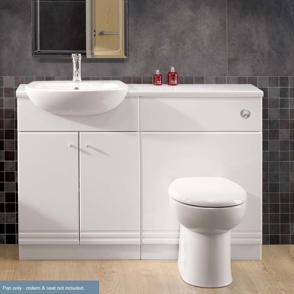 Lisbon II Back To Wall WC Pan - White