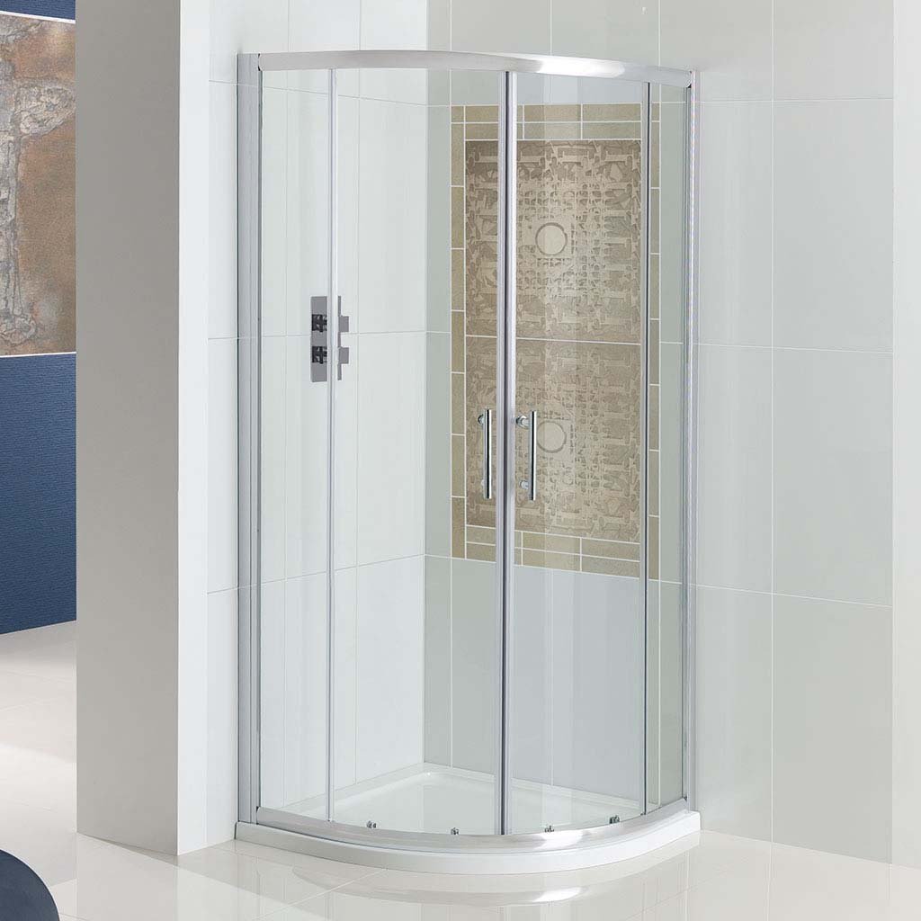 Vulcan 900x900mm Quadrant Shower Enclosure - Chrome