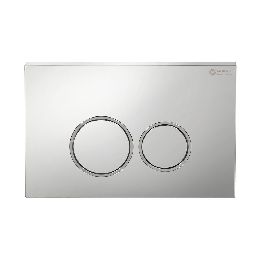 R Series Rod Operated Push Plate / Flush Plate - Silver Grey