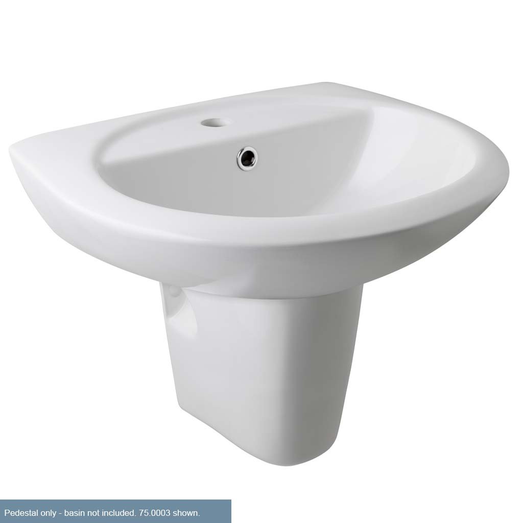 Loire Semi Pedestal for 75.0003 & 75.0014 Loire Basins - White