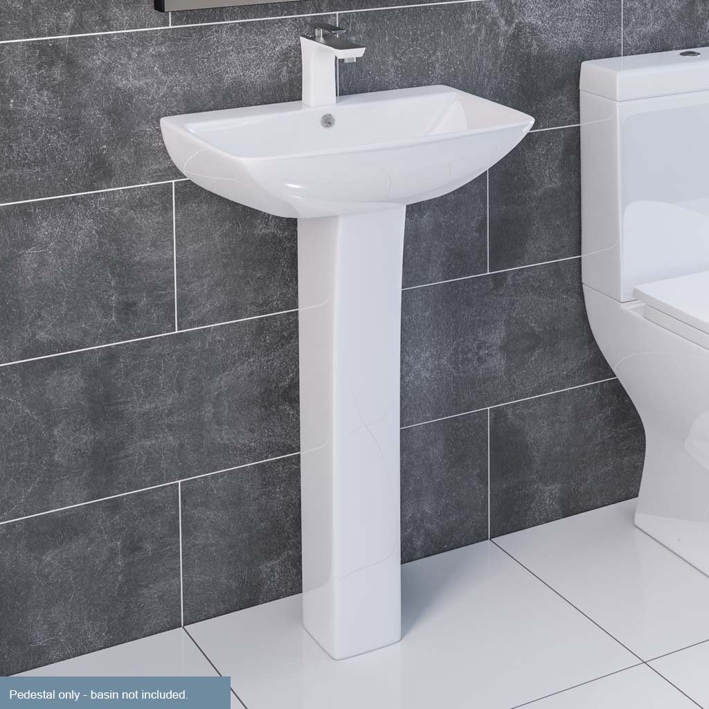 Wingrave II 740mm Full Pedestal - White