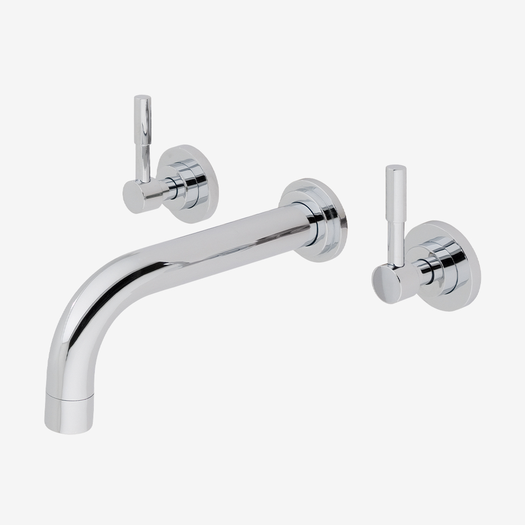 Leith Wall Mounted Basin Mixer Tap Chrome